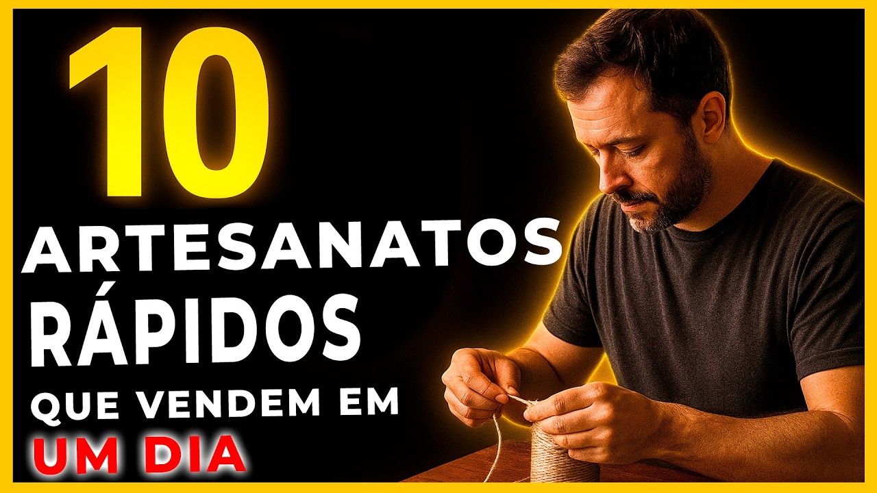 10 Artesanatos R&aacute;pidos que Voc&ecirc; Pode Vender em 1 Dia!