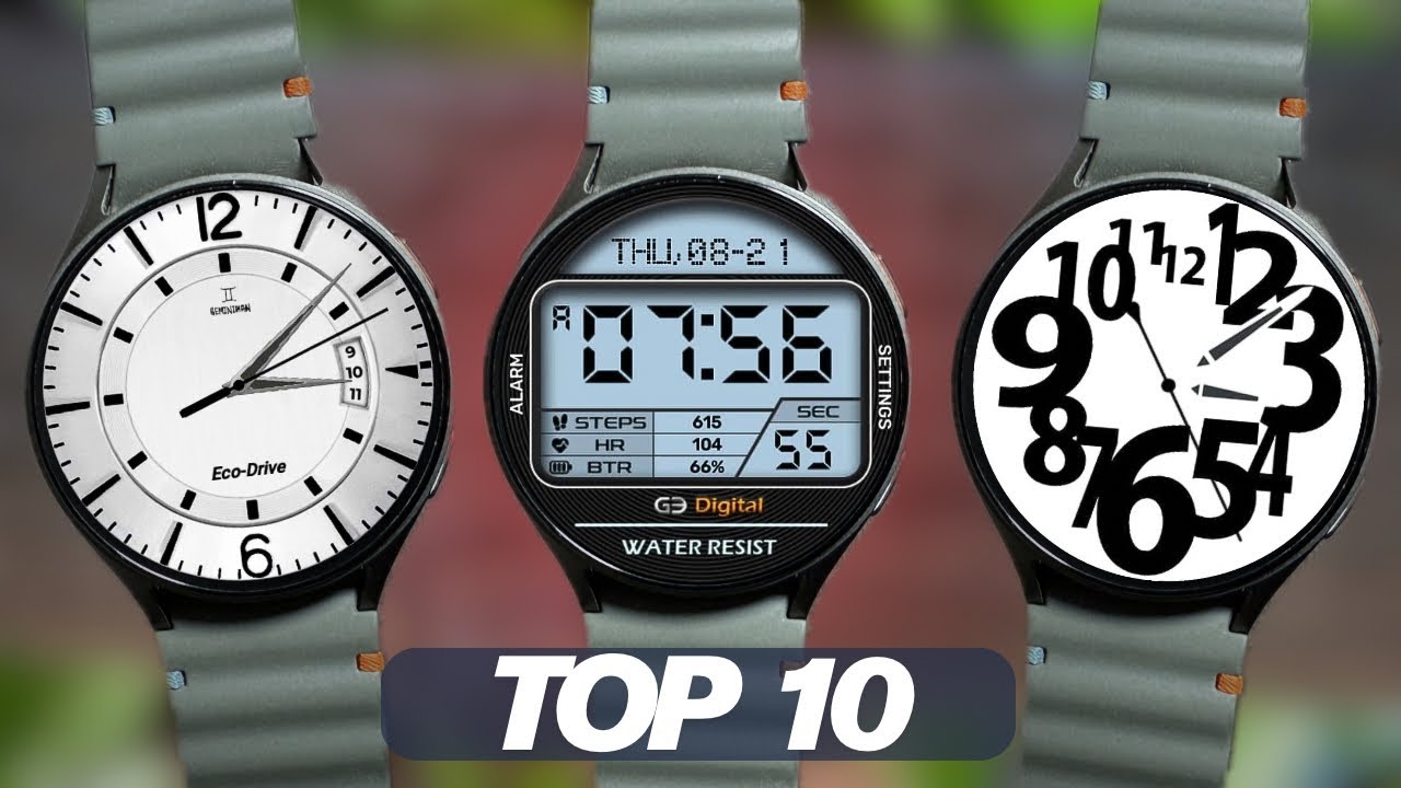 Топ-10 бесплатных циферблатов для Galaxy Watch, которые вы обязательно должны попробовать!