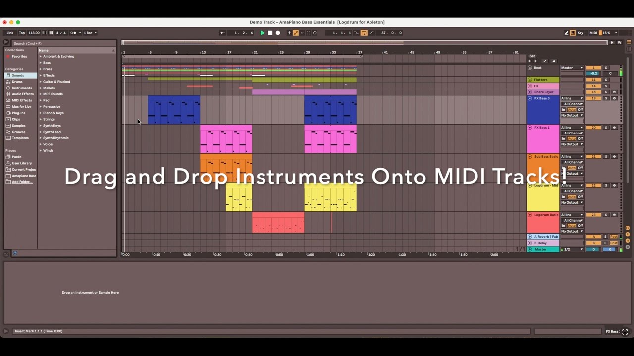 Amapiano Logdrums in Ableton Live
