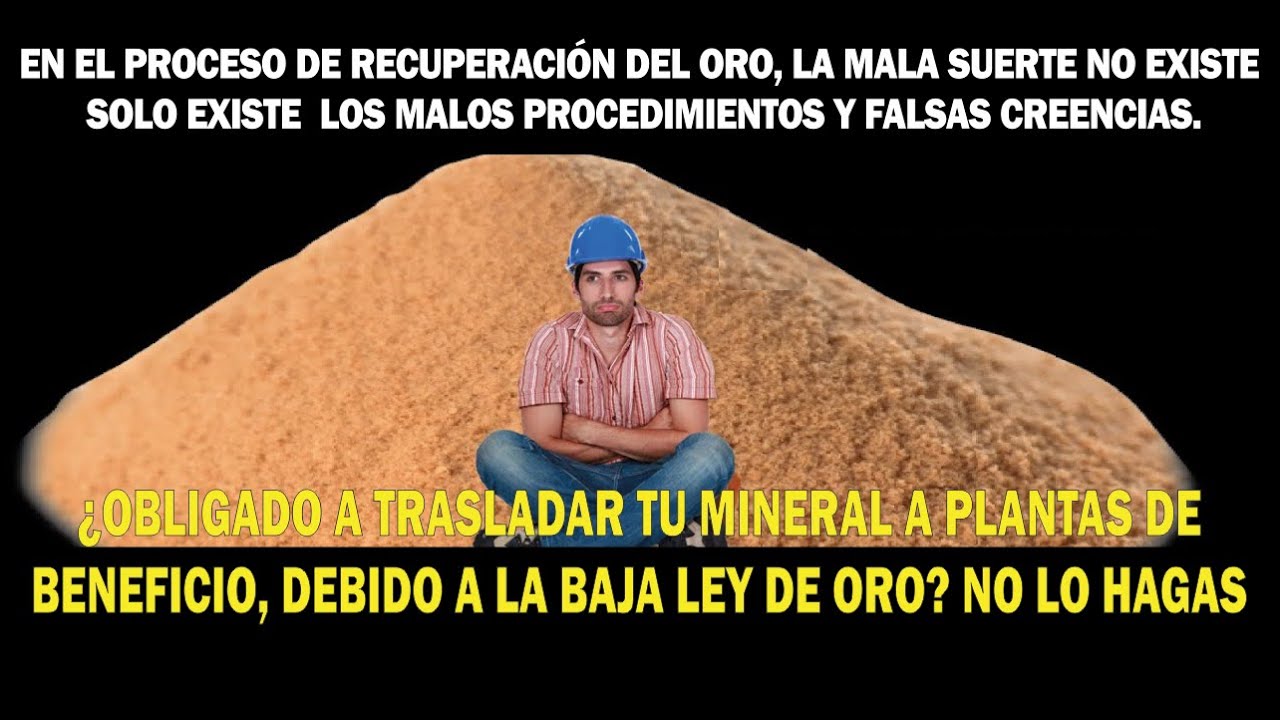 ¡Tu mineral de baja ley de oro sí tiene solución, sin el uso de agua ni mercurio!