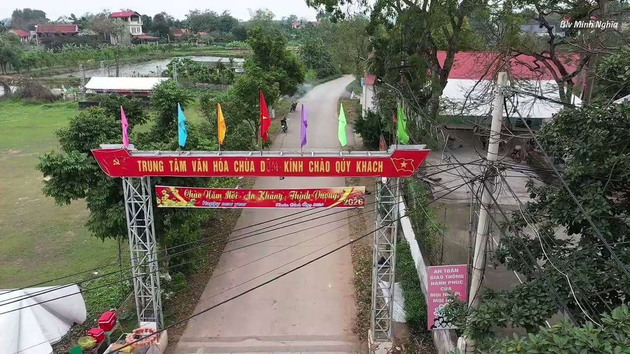 Flaycam Ghi Toàn cảnh Thôn Đông Am Vàng - Tân Yên - Bắc Ninh