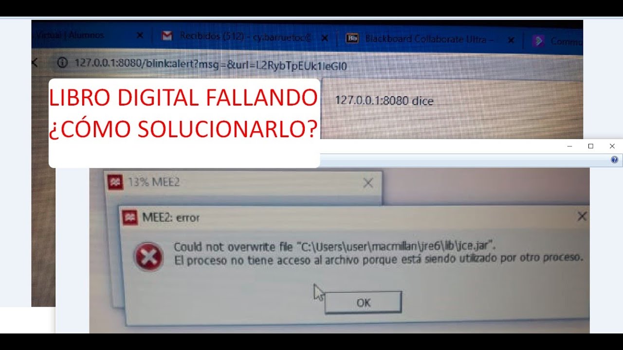 TUTORIAL DESINSTALAR MEE2, ERROR AL ABRIR EL LIBRO DIGITAL,