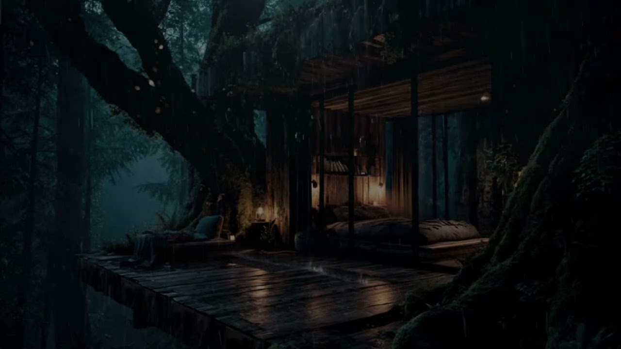Heavy Thunderstorm Rain on Tin Roof | Sleep Fast & Stay Asleep