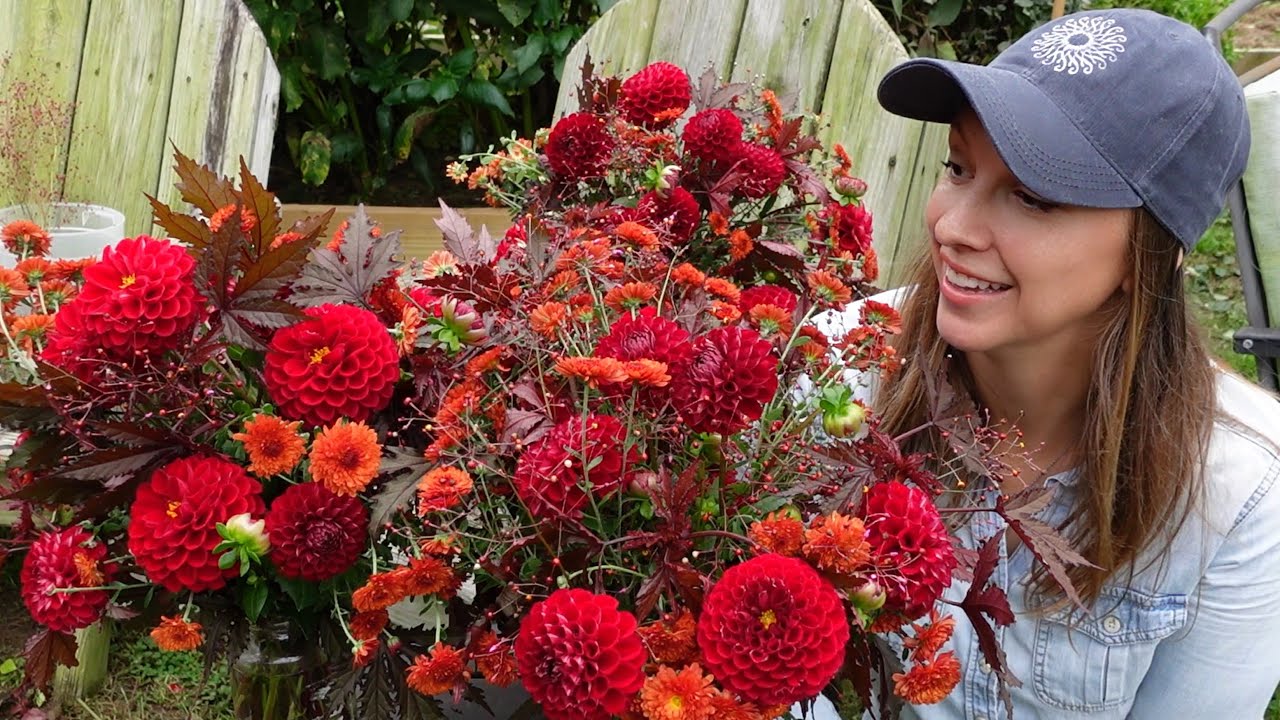 Fall Flower Stand Set Up 🌹🌻🎃 // Northlawn Flower Farm