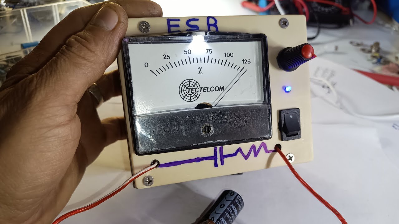MEDIDOR ESR METER 130KHZ PRA BANCADA DE ELETR&Ocirc;NICA FA&Ccedil;A O SEU