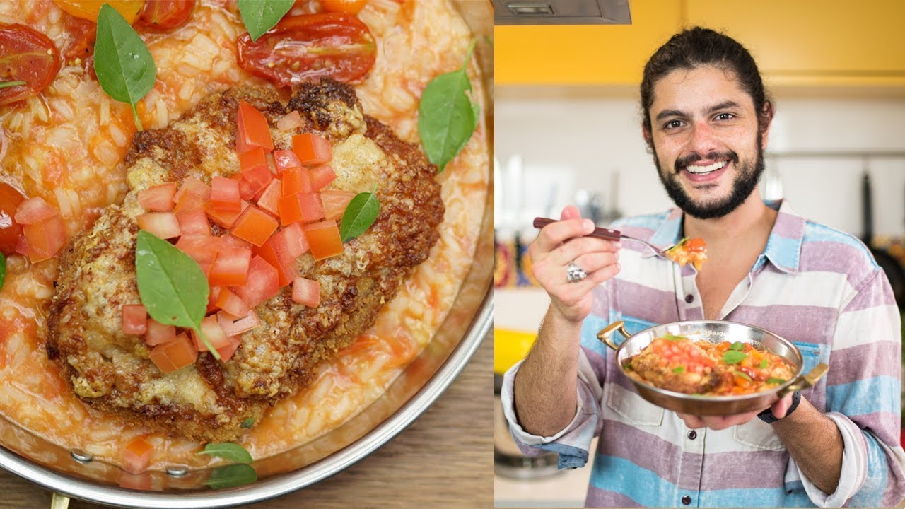 BIFE À PARMEGIANA COM ARROZ DE TOMATE | Mohamad Hindi