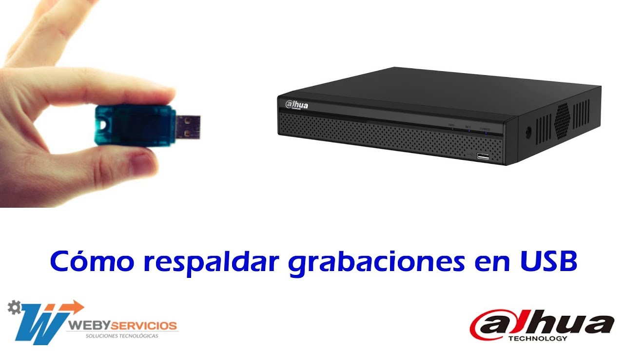 Como Respaldar video DVR Dahua en USB