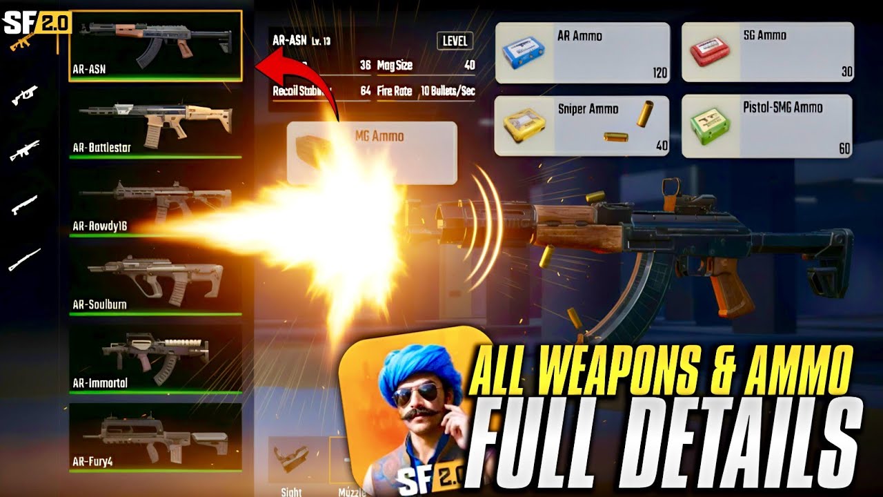 ScarFall 2.0 All Guns Explained 🔥| Ammo Types, Mechanics & Best Uses for Every Player