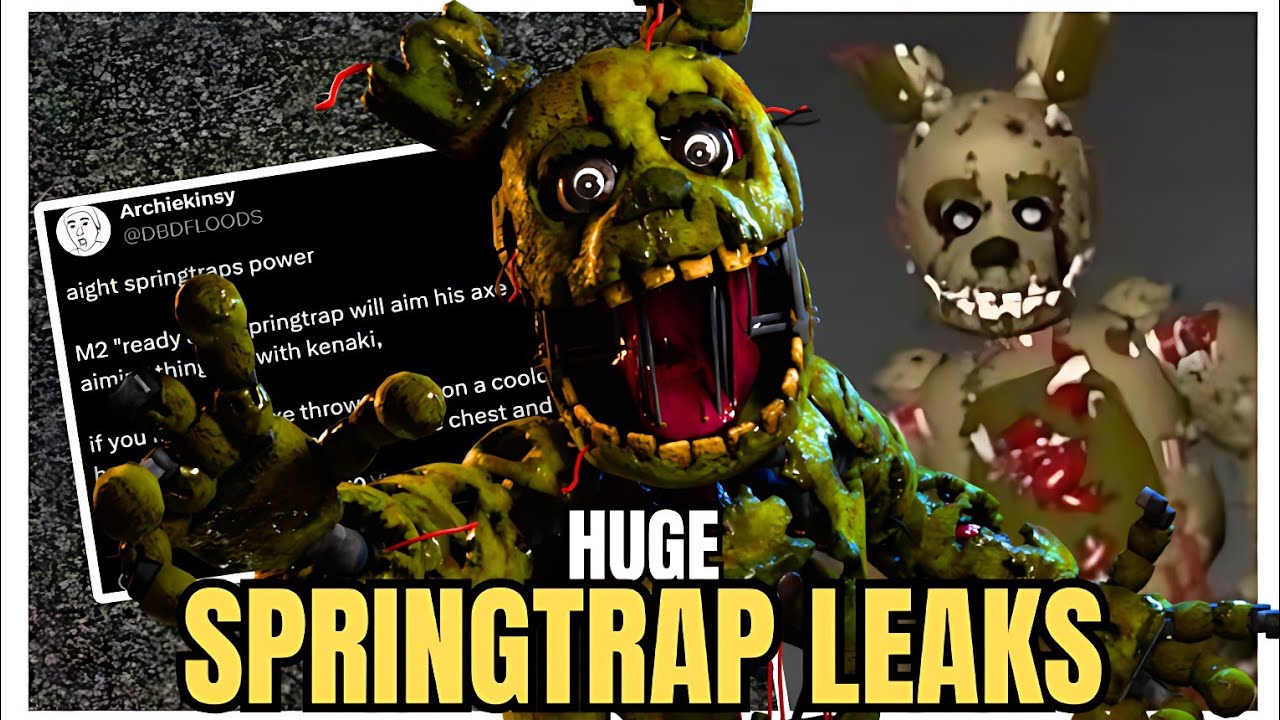 NEW DBD SPRINGTRAP POWER & MODEL LEAKS! | Dead by Daylight