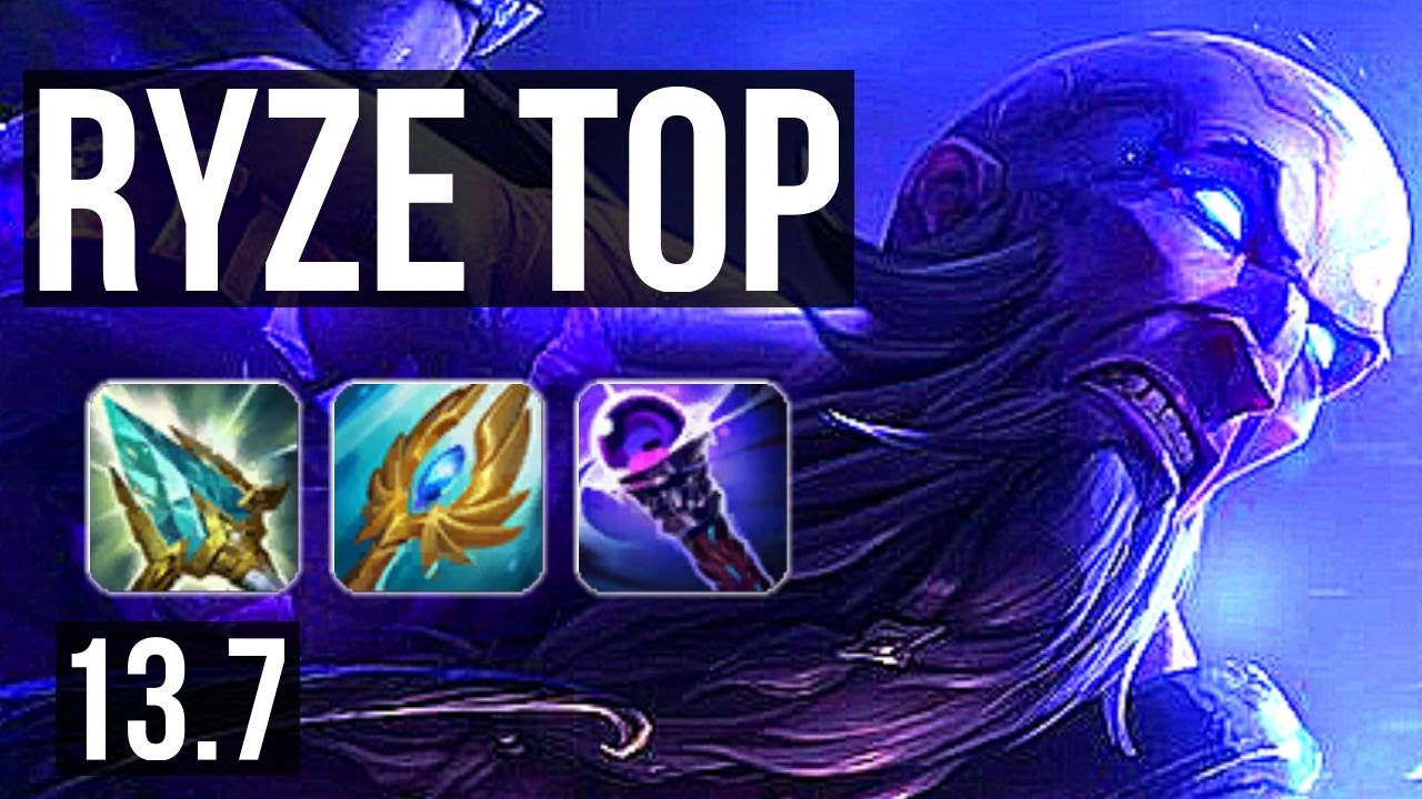 RYZE vs SION (TOP) | 800+ games, 8/2/8 | KR Grandmaster | 13.7