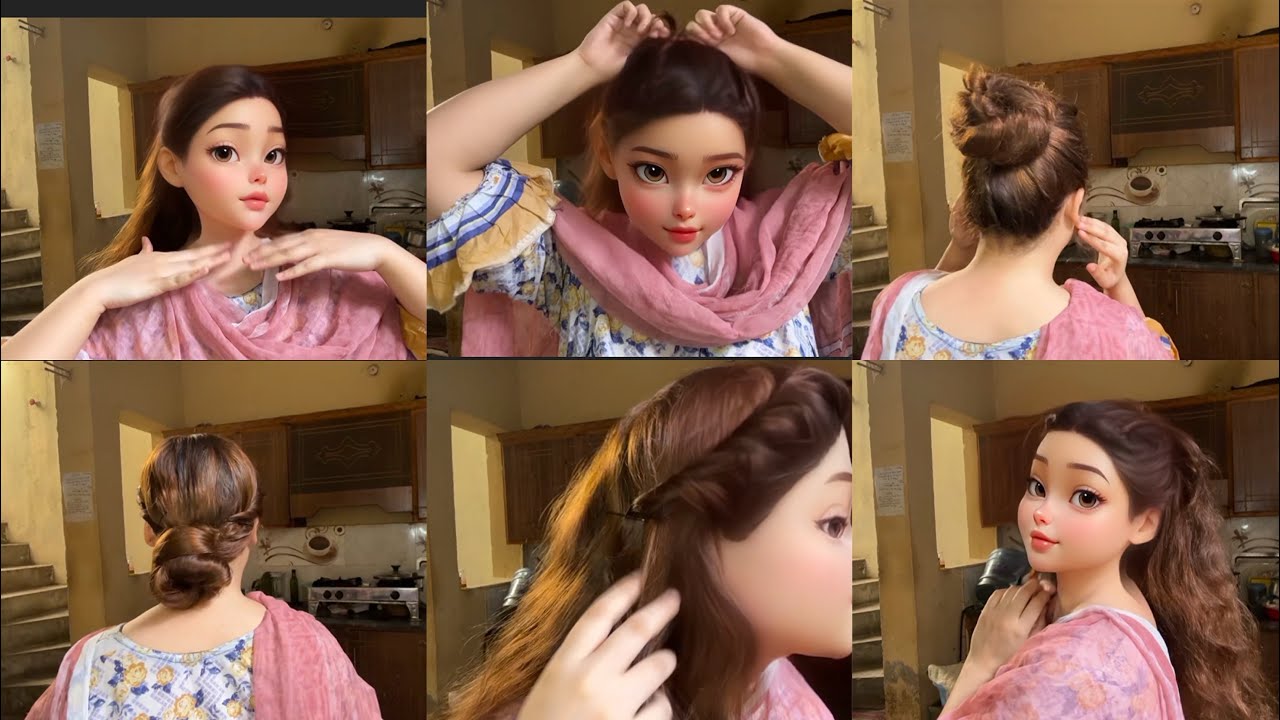 Easy & Cute Hairstyles For Everyday| Geek Girl Bia | Messy Hairstyles For Teen-agers 