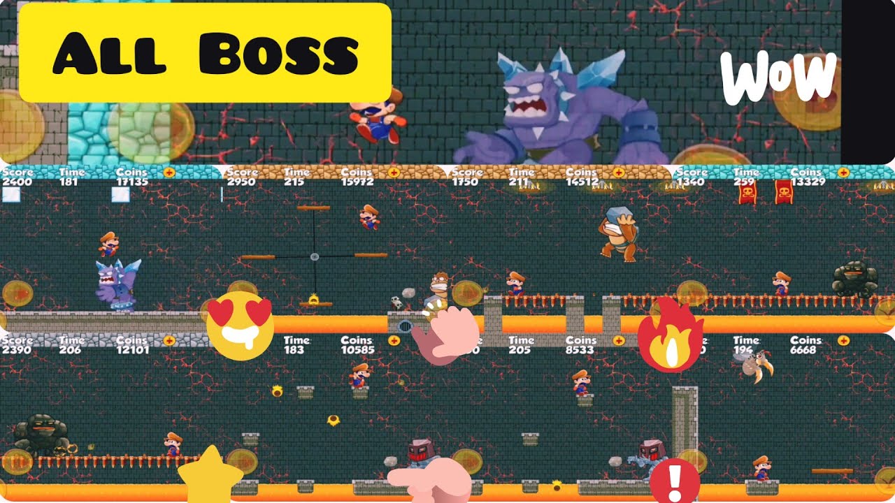 Super Bino Go All BOSS Fight Special ✅