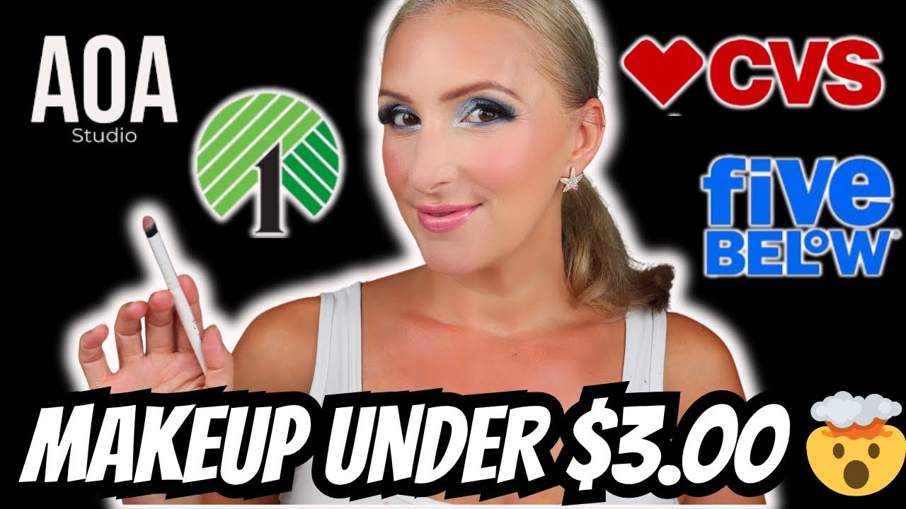 FULL-FACE of DOLLAR STORE Makeup 🤑 EVERYTHING $3 & UNDER!
