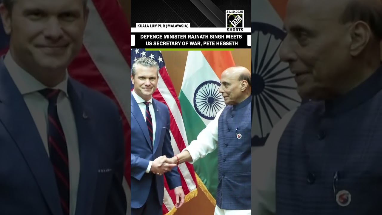 Defence Minister Rajnath Singh meets US Secretary of War, Pete Hegseth in Malaysia