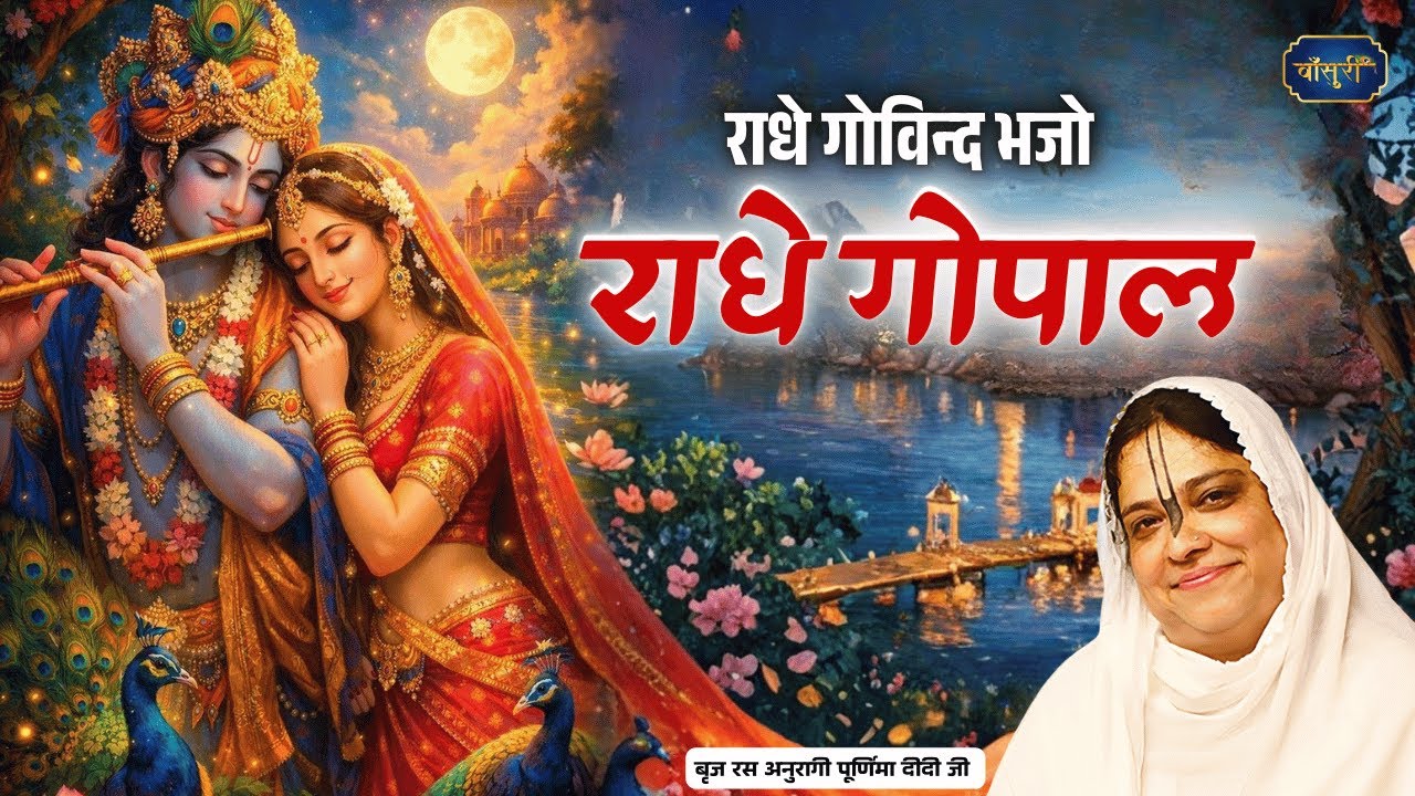 राधे गोविन्द भजो राधे गोपाल | RADHE GOVIND BHAJO RADHE GOPAL | 08.3.2025 | HATHRASS | बाँसुरी