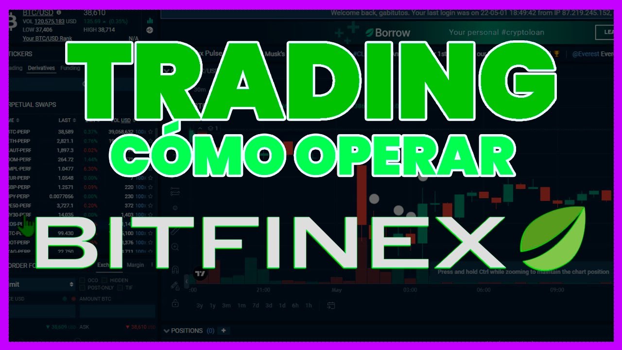 📈  Secci&oacute;n TRADING de BITFINEX || C&oacute;mo Operar en Bit Finex ➜ &Oacute;rdenes Comprar, Vender, StopLoss, etc.