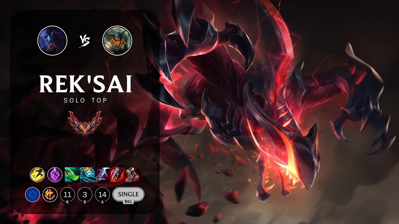 Rek'Sai Top vs Olaf - EUW Grandmaster Patch 14.6