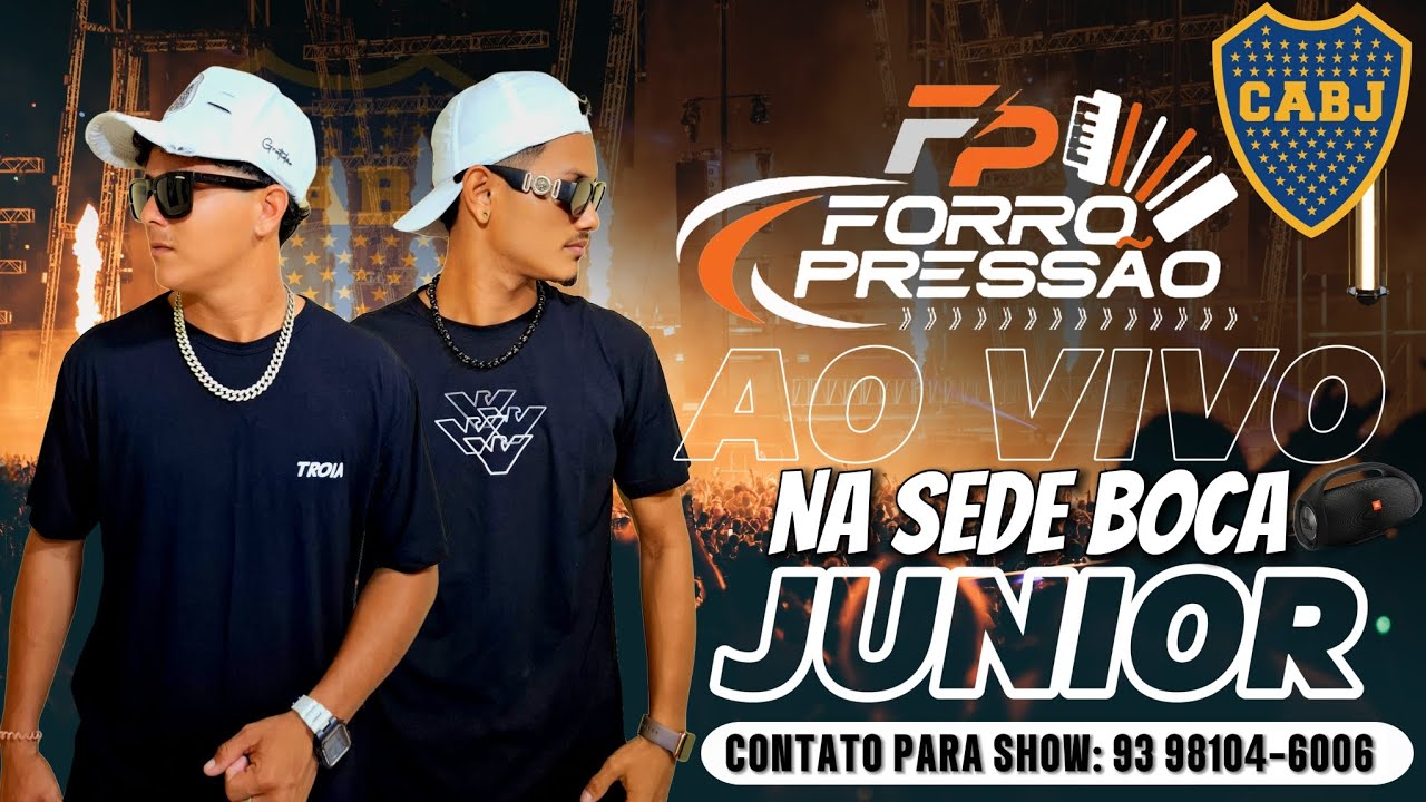 FORRÓ PRESSÃO AO VIVO NA SEDE BOCA JUNIOR EM JV 🎧🎹