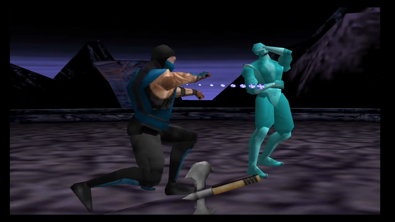 Mortal Kombat 4 (N64) Subzero Arcade Ladder Complete Playthrough, Hard Difficulty, Master II