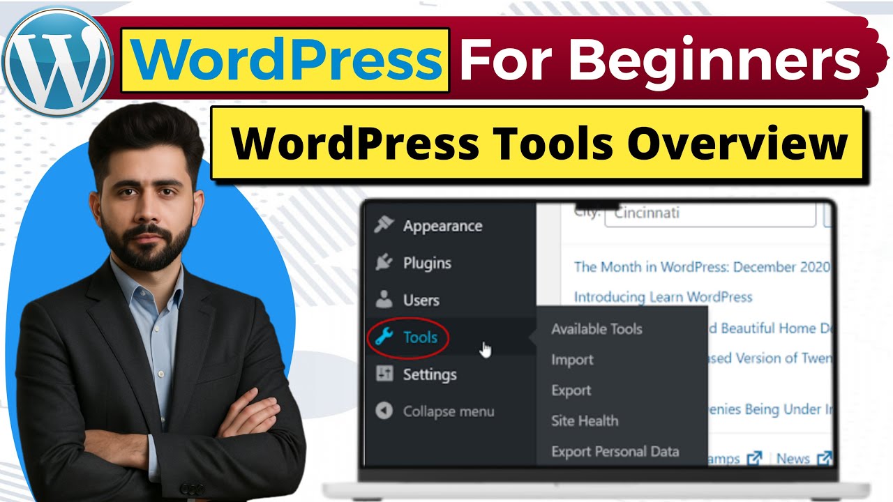 &lrm;🔥 WordPress Tools Tutorial | Using Tools Section WordPress Tutorial | WordPress Tutorial 2025
