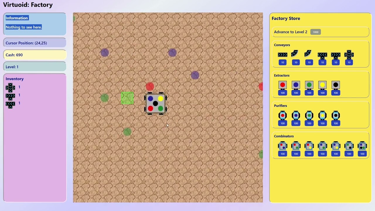 And thus we start building our factory! #javascript #factorygame