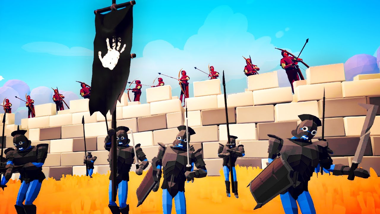 TABS - LOTR ORCS Siege the Destructible BRICK WALL in Totally Accurate Battle Simulator!