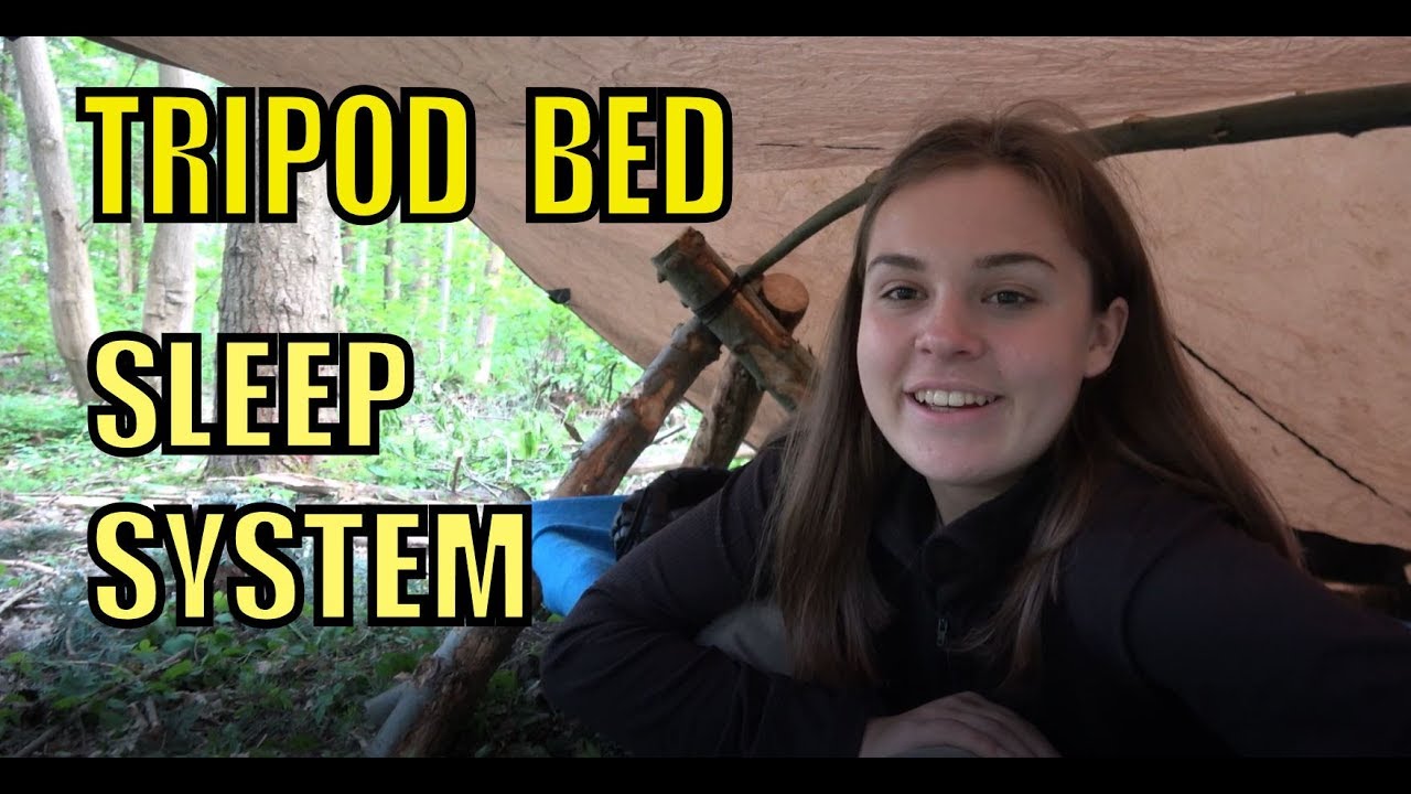 Raised Bed - Tripod Style and Sleep System Setup