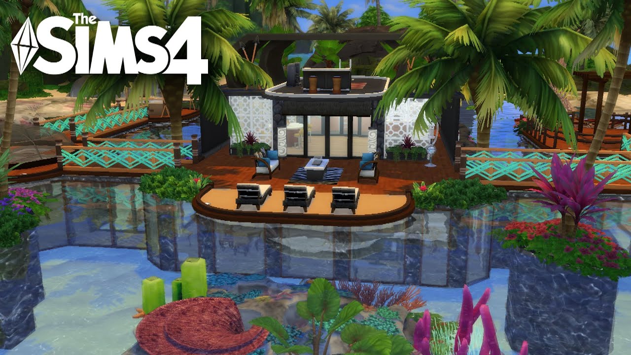 UNDERWATER SULANI BEACH HOUSE | The Sims 4 | Speed Build | Stop Motion