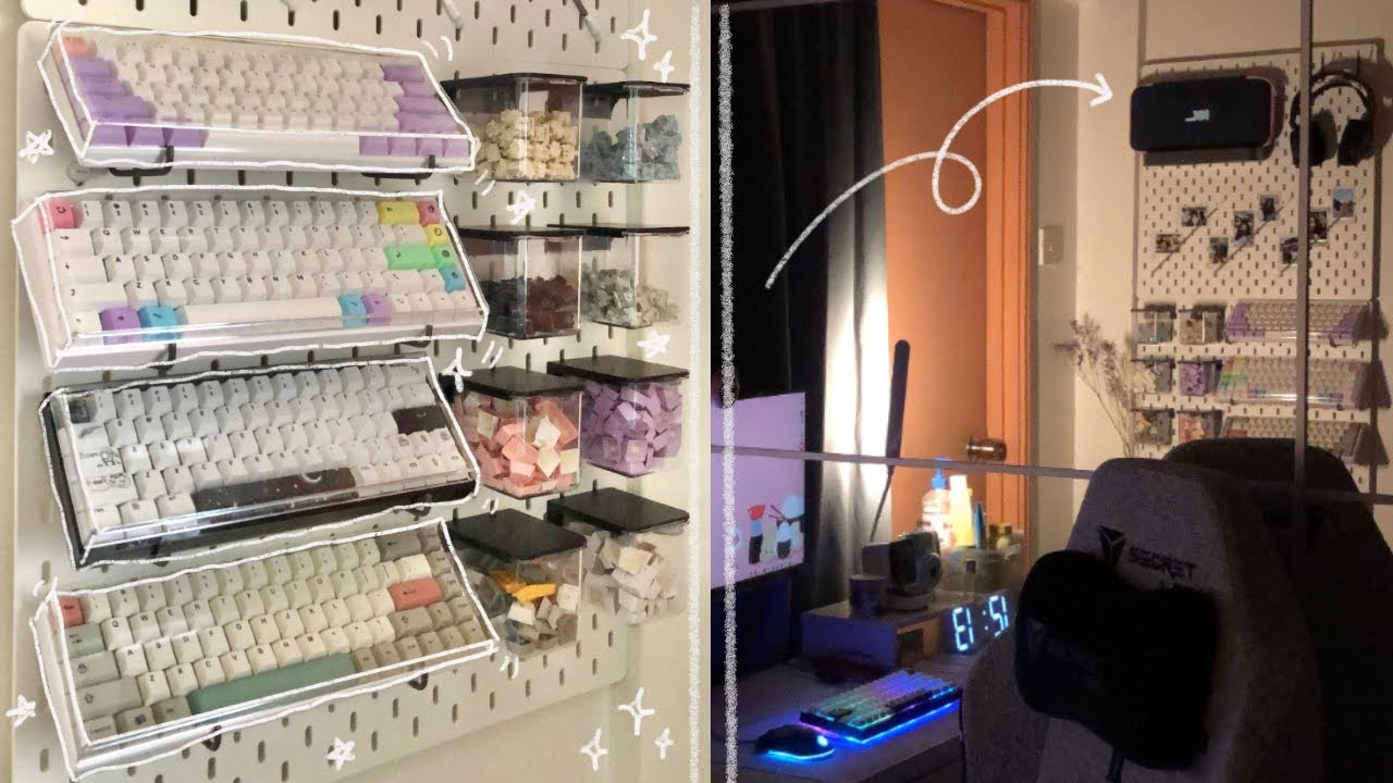 Building my mechanical keyboard wall | Ikea