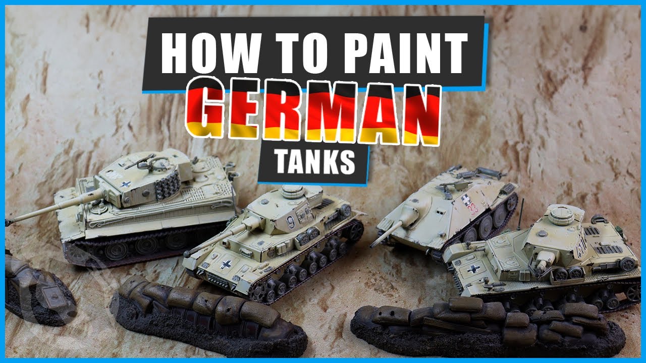 How to EASILY Paint German WW2 Tanks for Achtung Panzer and Bolt Action