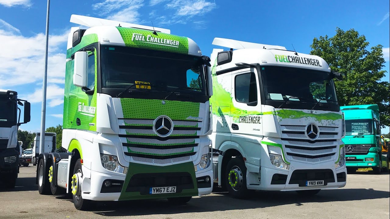 Mercedes-Benz Actros 4 против Actros 5 Fuel Challenger — MP4 MP5 с MirrorCam: экономия топлива