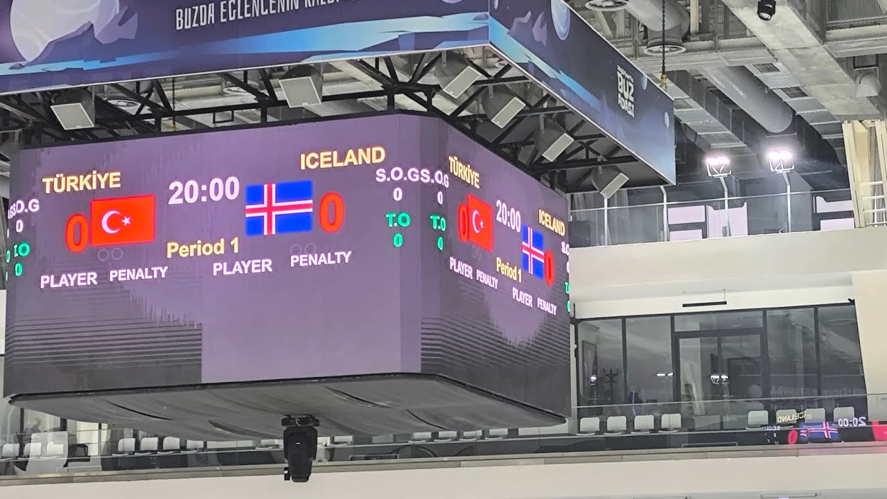 TÜRKİYE U18 - İZLANDA U18 buz hokeyi kadın maçı