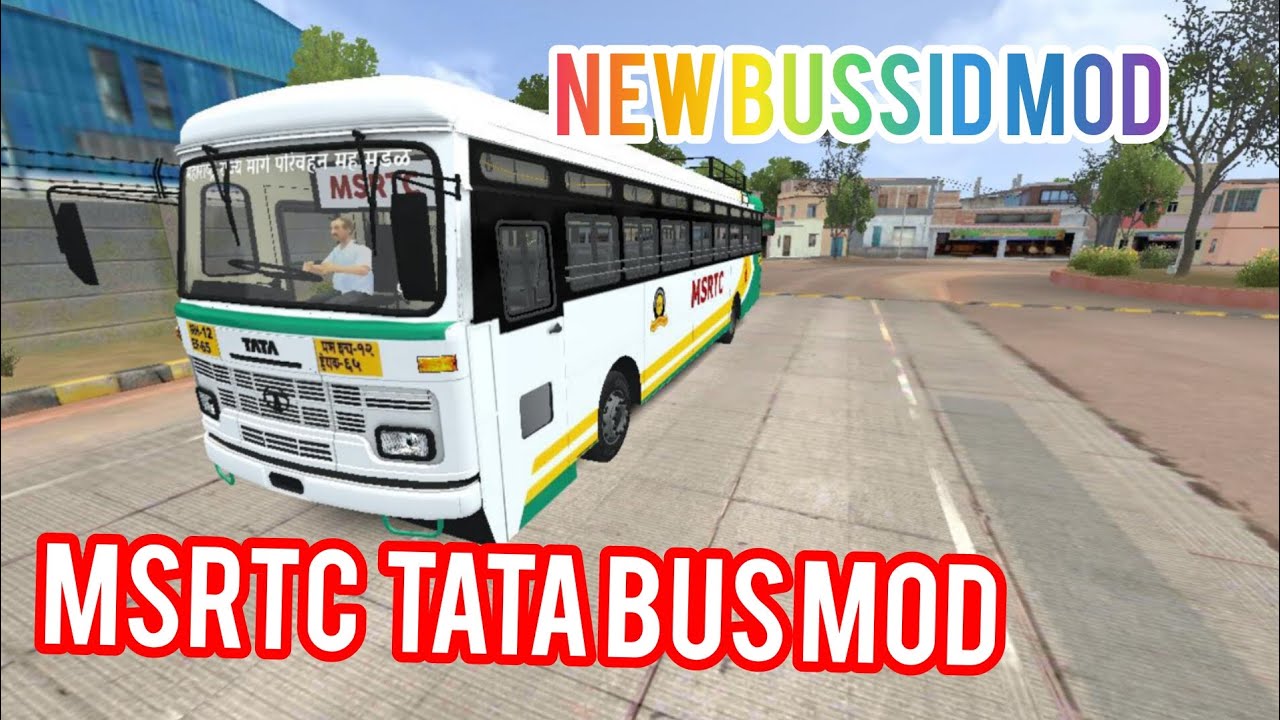 MSRTC TATA VARI 12 MTR BUS MOD IN BUSSID TATA MSRTC BUS MOD