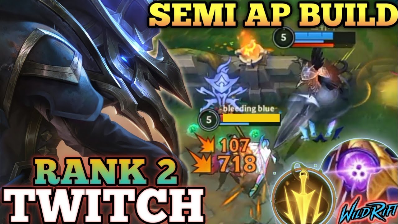 TWITCH IRRITATING SUPRISE DMG! DEADLY SEMI AP META BUILD - TOP 2 GLOBAL TWITCH BY 트위치 - WILD RIFT