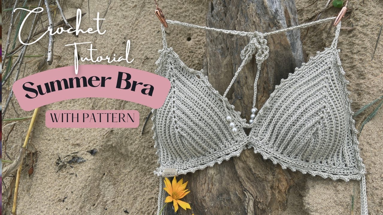 🧶CROCHET BIKINI TOP|WITH PADS & LINING| INSPIRED BY @Anne Curtis|PATTERN⬇️ #howtocrochet