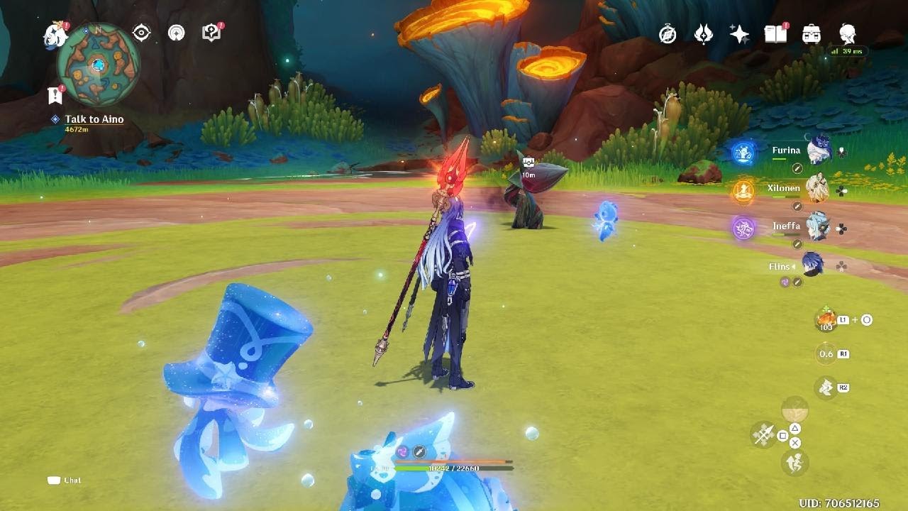 Genshin Impact Flins fancy triple burst rotation