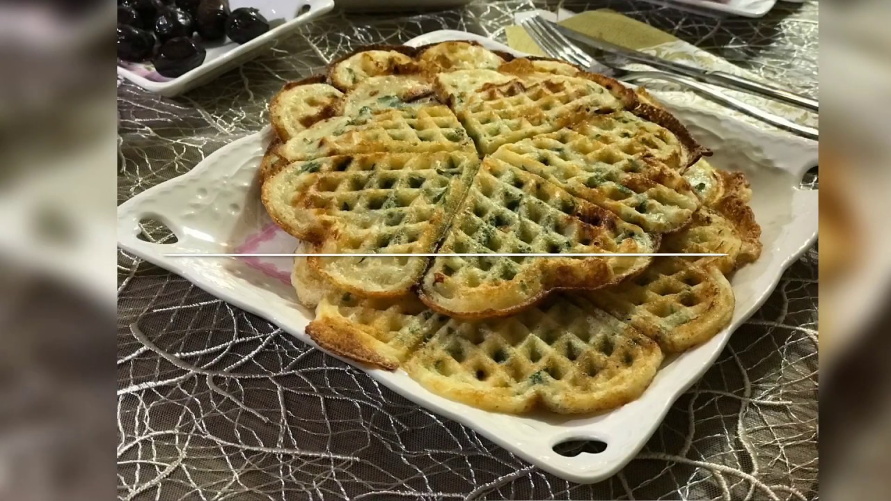 KAHVALTI | MAYDANOZ VE PEYNİRLİ KREP WAFFLE MAKİNESİNDE  NASIL YAPILIR? PAZAR KAHVALTISI