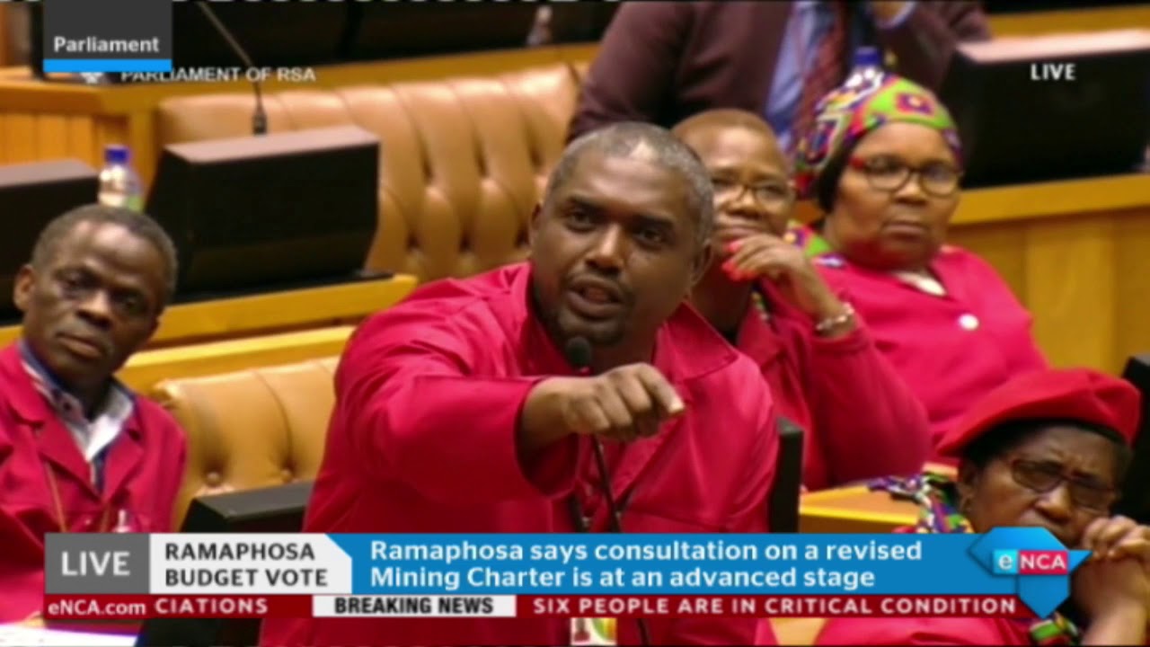 EFF kicked out of Parliament during Presidency budget vote