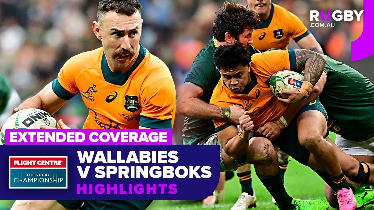 EXTENDED: Wallabies v Springboks Highlights | Round 2 | The Rugby Championship 2025