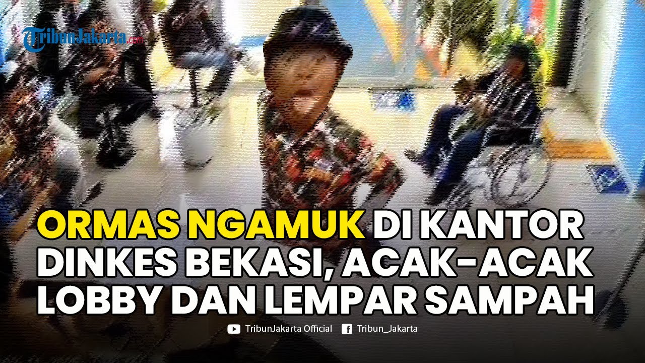🔴Heboh Ormas Ngamuk di Kantor Dinas Kesehatan Bekasi, Lempar Sampah hingga Acak-acak Lobby