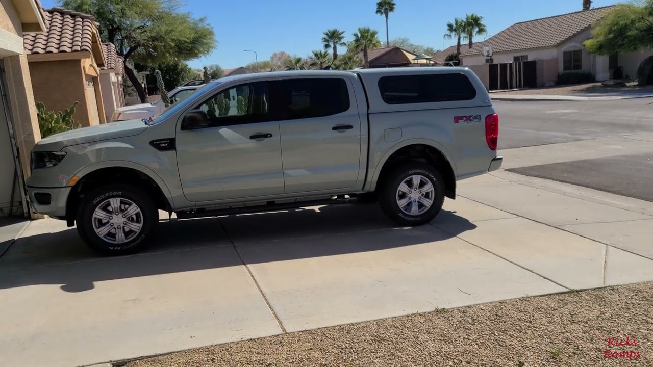 2022 Ford Ranger XLT Supercrew new camper shell. It's a beauty and a ceiling laser!   140.
