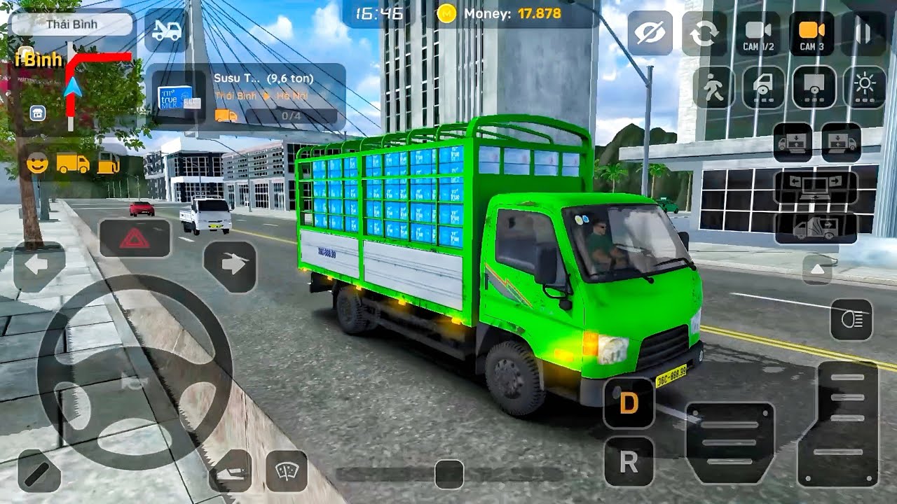 Minitruck Simulator Vietnam l Today's Packaged Milk Delivery