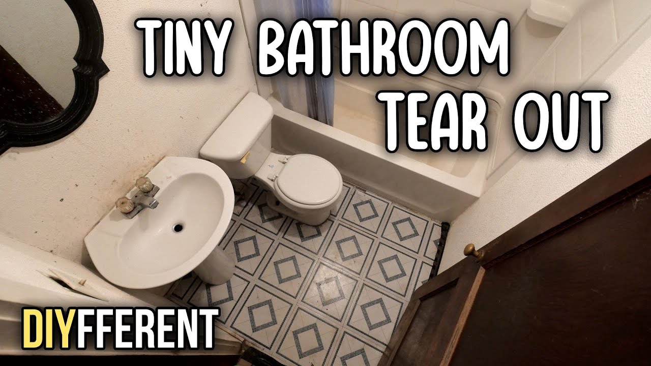 Gutting a Tiny Bathroom - Saving this Old Home