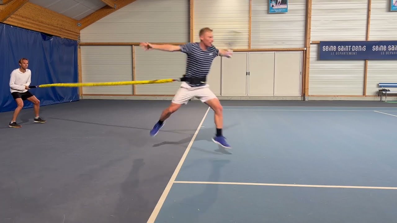 Transfert et puissance bas du corps au tennis
