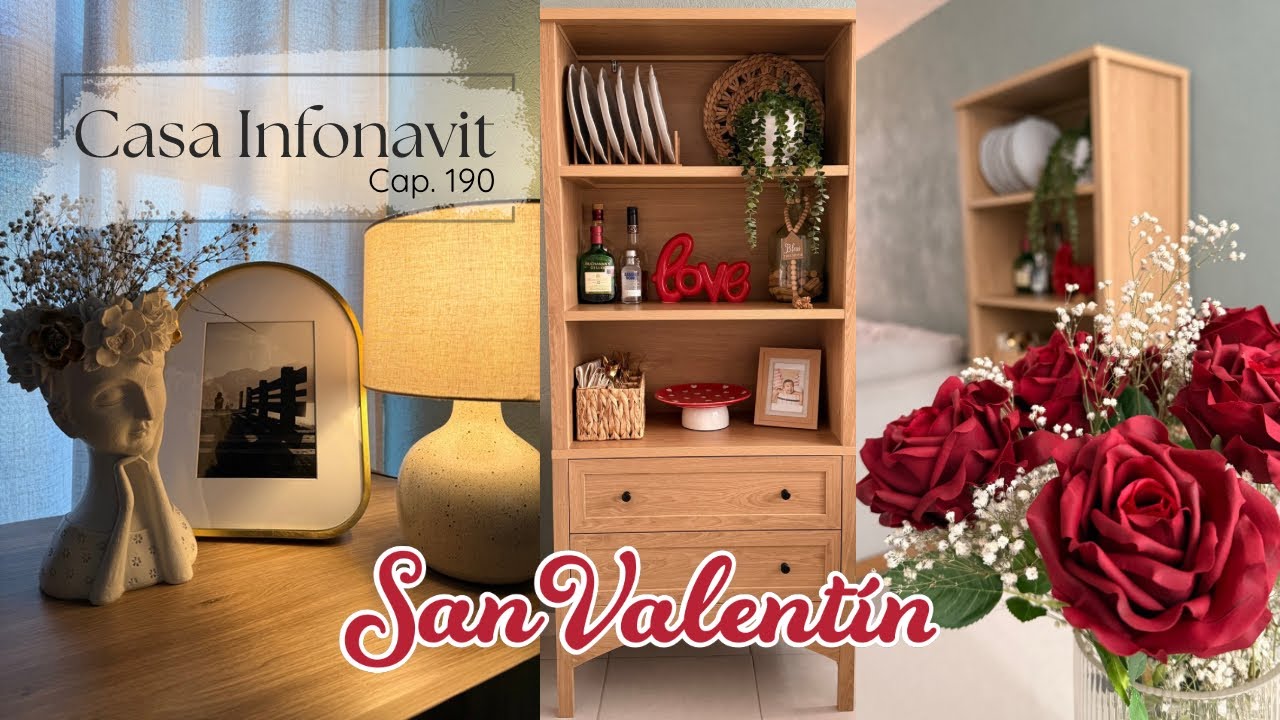 DECORACIÓN San Valentín en PEQUEÑA CASA INFONAVIT ♥️🌹
