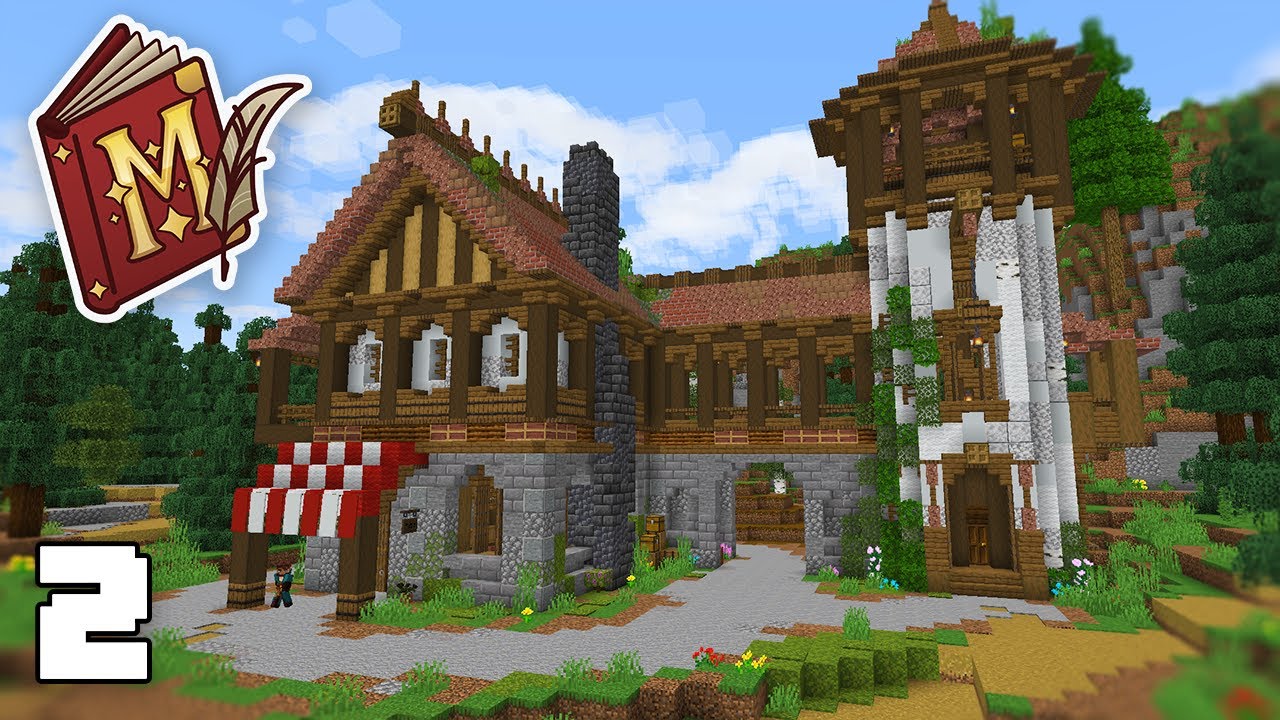 Строительство средневековой таверны в Minecraft Misadventures SMP — Эпизод 2