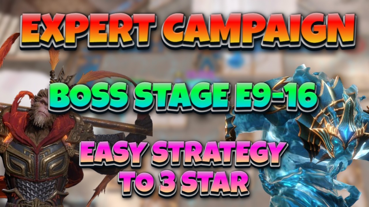 Expert Campaign Boss Stage E9-16 - Easy Strategy to 3 Star & Mechanics Explained | Watcher Of Realms