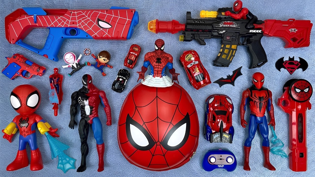 Marvel Toy ASMR: Spider-Man, Batman & Hulk Action Figures | Action Figures in 16.13 mins
