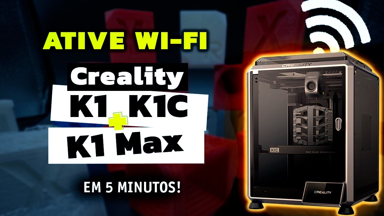 Como Habilitar Wi-Fi nas Impressoras Creality K1, K1C e K1 Max - Guia Completo