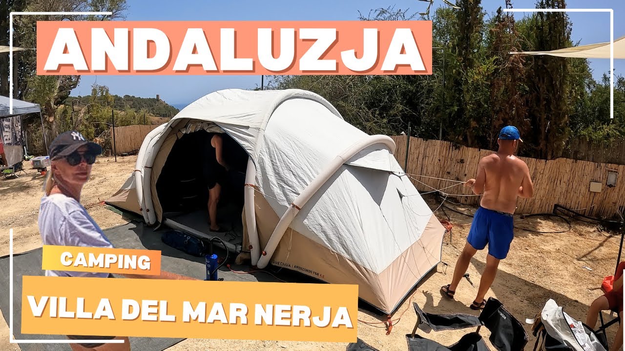 Andaluzja, Camping Villa del Mar w Nerja – nasz dzień na kempingu. 🏕️✨